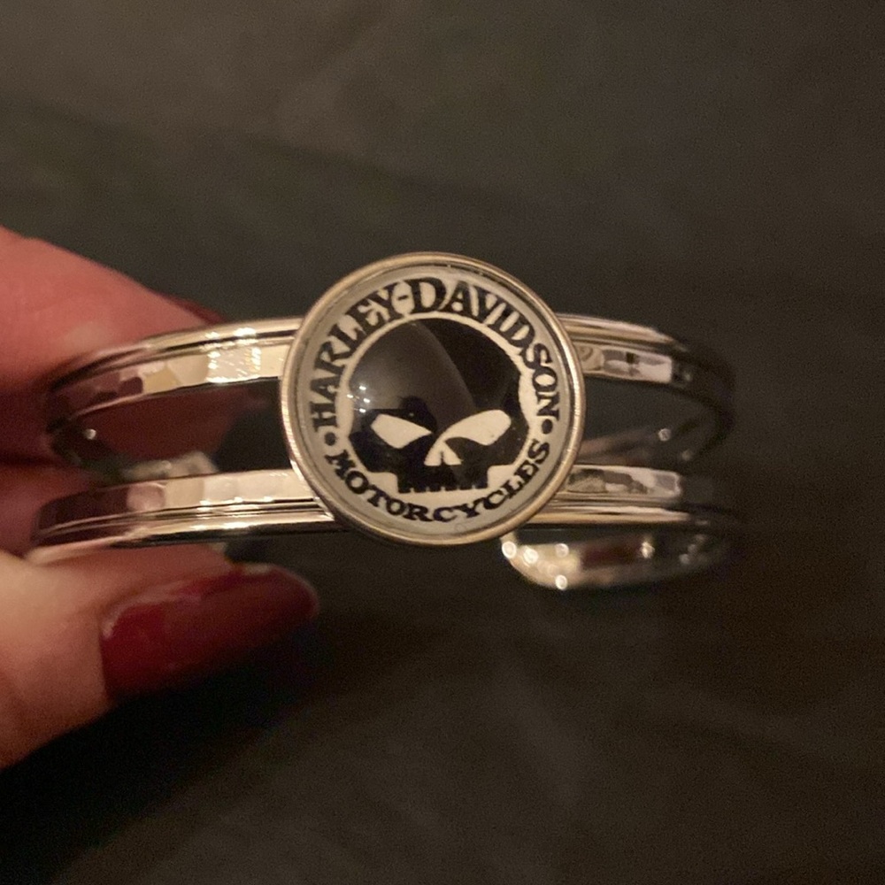 - Harley Willie G Snap Button Bracelet Cuff